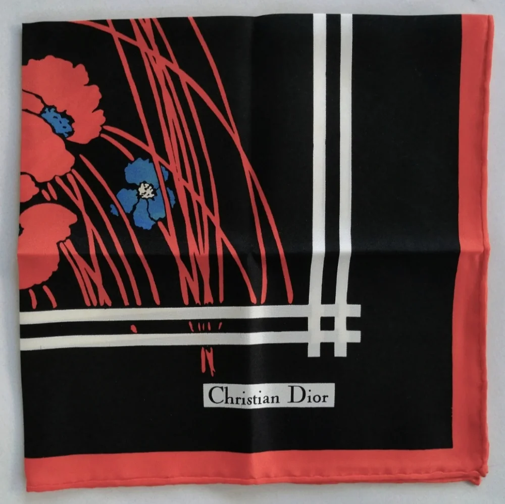 Vintage Christian Dior Silk Scarf 20.5